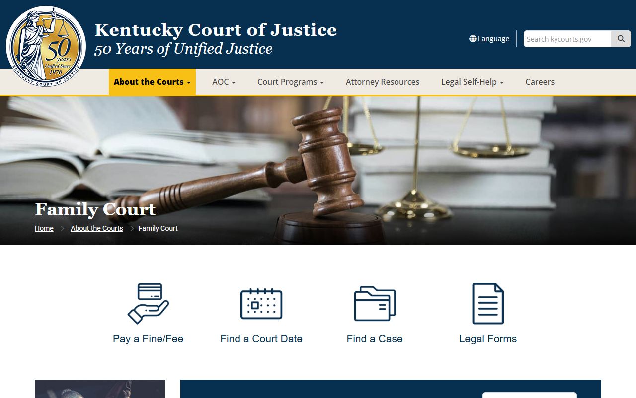 Floyd County court records Kentucky Family Court jurisdiction page