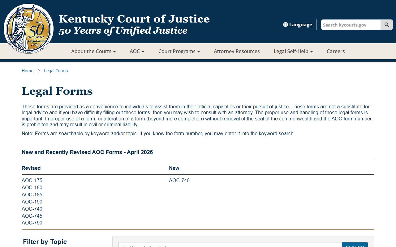 Floyd County Court records Kentucky legal forms source