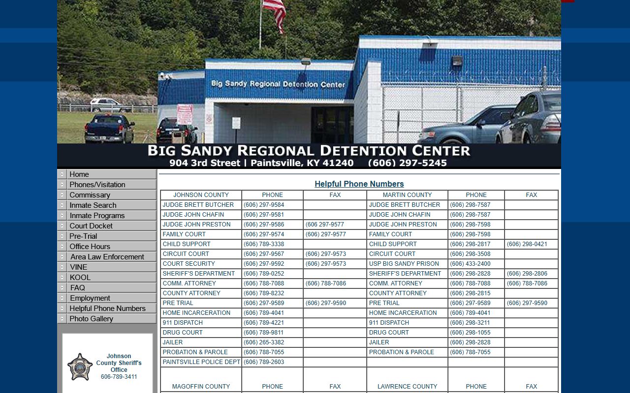 Floyd County warrant records Big Sandy helpful phone numbers