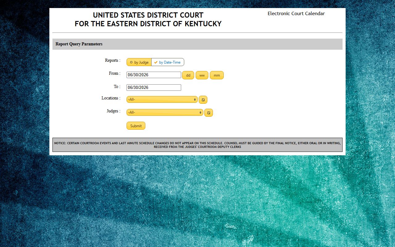 Floyd County warrant records Eastern District calendar source